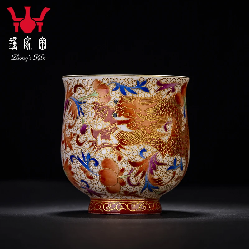 at jingdezhen kiln fragrance-smelling cup wire inlay enamel colour manual dragon cup master cup kung fu tea cup tea cup
at jingdezhen kiln fragrance-smelling cup wire inlay enamel colour manual dragon cup master cup kung fu tea cup tea cup