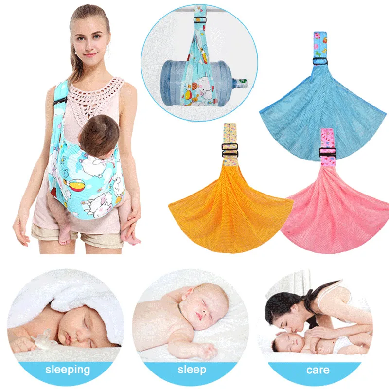 Breathable Net Baby Ring Sling Carrier Soft Horizontal Wrap For Newborns Best Shower Gift Girls & Boys | Мать и ребенок