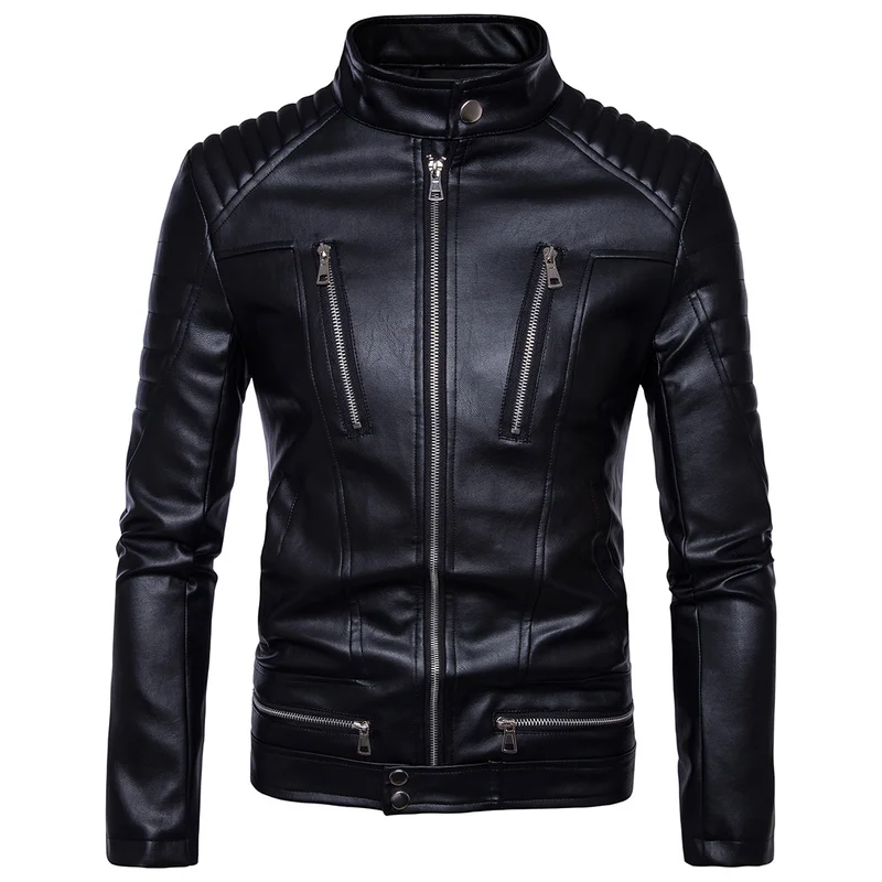 New Autumn and Winter Men's Motorcycle Slim Multi-zip Leather Jacket Men Clothes 2020 Chaqueta De Cuero Para Hombre
New Autumn and Winter Men's Motorcycle Slim Multi-zip Leather Jacket Men Clothes 2020 Chaqueta De Cuero Para Hombre