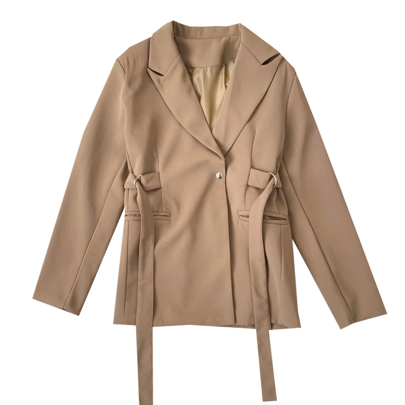 LY VAREY LIN New Spring Autumn Fashion Blazers Women Casual Turn-down Button Long Sleeve Outwear Office Lady Lace-up Solid Coat
LY VAREY LIN New Spring Autumn Fashion Blazers Women Casual Turn-down Button Long Sleeve Outwear Office Lady Lace-up Solid Coat