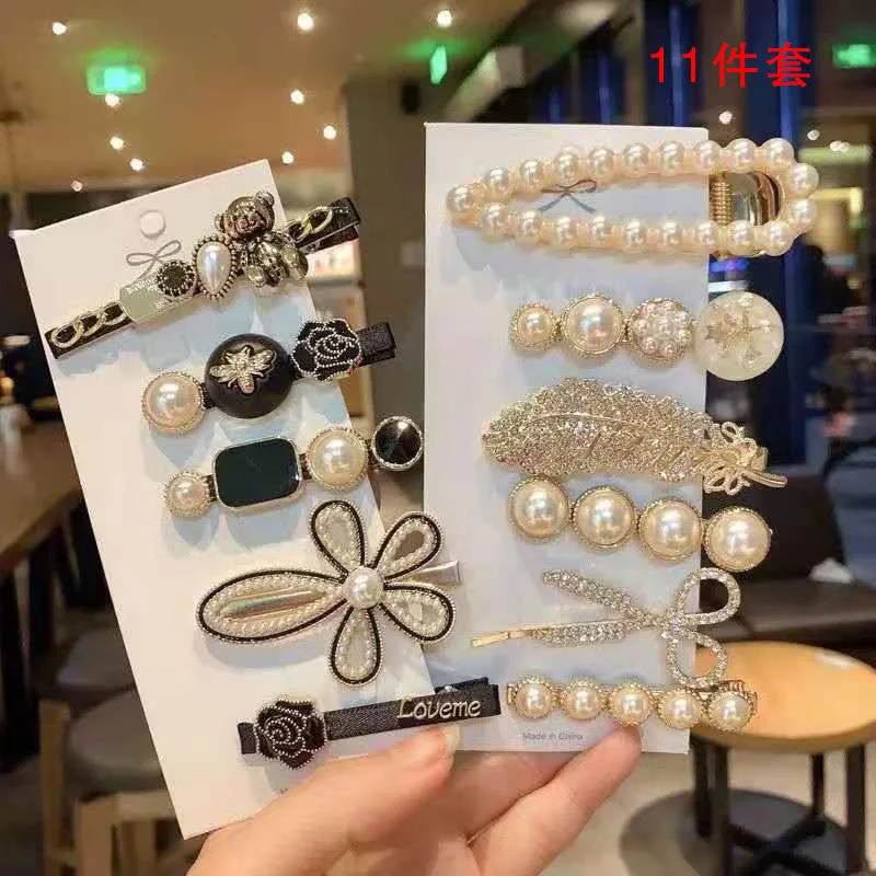 2020 set handmade pearls hair clips pin for women fashion geometric flower barrettes headwear girls sweet hairpins accessorie
2020 set handmade pearls hair clips pin for women fashion geometric flower barrettes headwear girls sweet hairpins accessorie