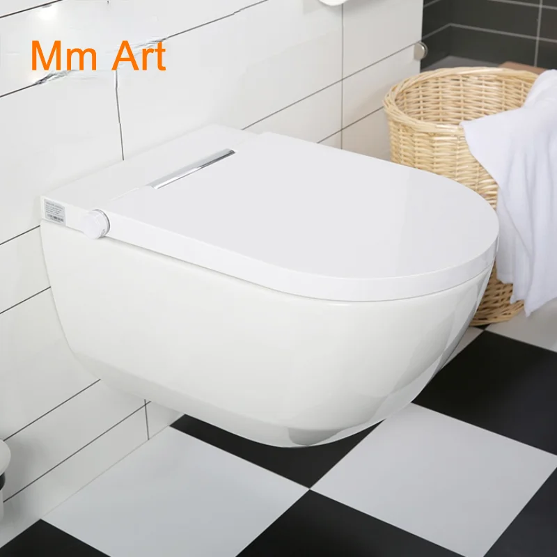 Wholesale bathroom white ceramic wc smart rimless wall hung toilet with bidet closestool Smart home
Wholesale bathroom white ceramic wc smart rimless wall hung toilet with bidet closestool Smart home