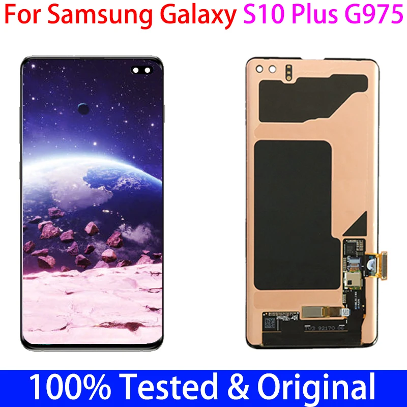 SUPER AMOLED LCD For SAMSUNG Galaxy S10 PLUS SM-G9750 G975F Display Touch Screen Digitizer Replacement With Service Pack s10plus
SUPER AMOLED LCD For SAMSUNG Galaxy S10 PLUS SM-G9750 G975F Display Touch Screen Digitizer Replacement With Service Pack s10plus