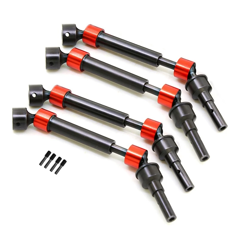 4Pcs Hard Steel CVD Joint Drive Shaft Axle Upgrade Accessories for Traxxas 1/10 E-Revo Summit E-Maxx RC Car
4Pcs Hard Steel CVD Joint Drive Shaft Axle Upgrade Accessories for Traxxas 1/10 E-Revo Summit E-Maxx RC Car