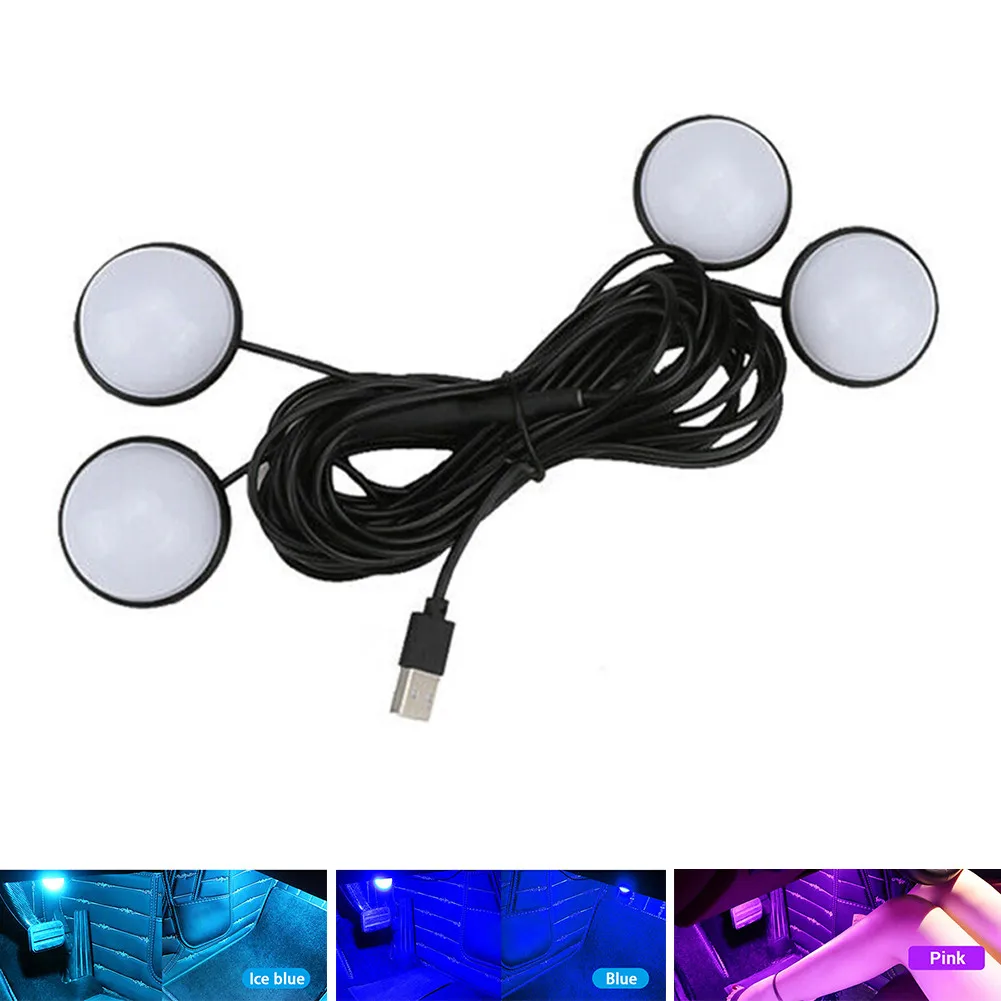 4 In 1 USB Car Interior Atmosphere Foot Lamp Ambient Night Lights Accessories Atmosphere Foot Lamp
4 In 1 USB Car Interior Atmosphere Foot Lamp Ambient Night Lights Accessories Atmosphere Foot Lamp
