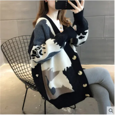 2020 Autumn Cardigan Women Sweater Loose Look Thin Women Long Sleeve Elegant Single Breasted Casual Cute Knitted Cardigan
2020 Autumn Cardigan Women Sweater Loose Look Thin Women Long Sleeve Elegant Single Breasted Casual Cute Knitted Cardigan