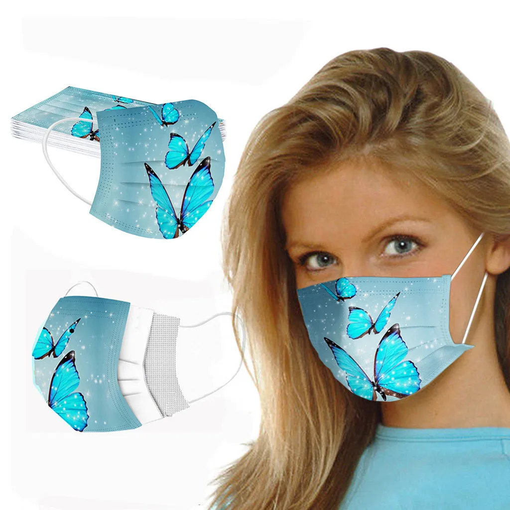 100 Pcs Butterfly Print Mouth Caps Disposable Mask 3ply Filters Masks Adults Face Mask Mascarillas Masque Mouth Mask For Women
100 Pcs Butterfly Print Mouth Caps Disposable Mask 3ply Filters Masks Adults Face Mask Mascarillas Masque Mouth Mask For Women