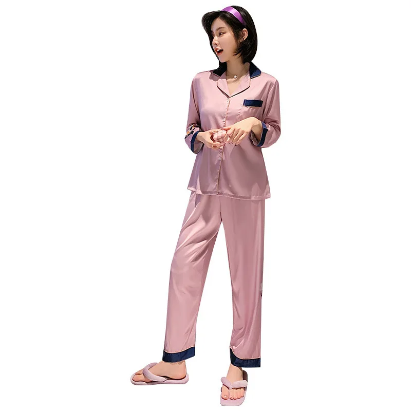 2020 New Full Sleeve 2PCS Pajama Sets Sexy Lounge Notched Home Clothes Print Flower Sleep Suit Sleepwear Nightwear Lady Pyjamas
2020 New Full Sleeve 2PCS Pajama Sets Sexy Lounge Notched Home Clothes Print Flower Sleep Suit Sleepwear Nightwear Lady Pyjamas