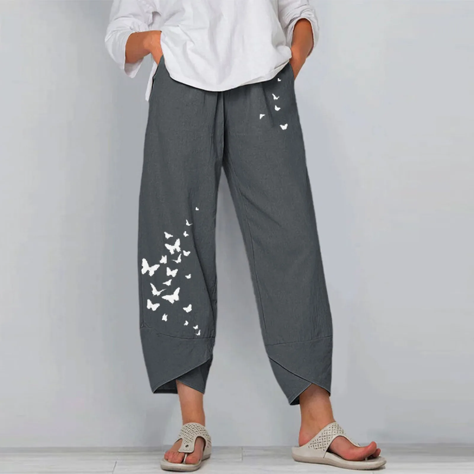 Casual Harajuku Pants Women Mid Waist Embroidery Summer Cotton Linen Loose Long Straight Pants sweatpants pantalones de mujer
Casual Harajuku Pants Women Mid Waist Embroidery Summer Cotton Linen Loose Long Straight Pants sweatpants pantalones de mujer