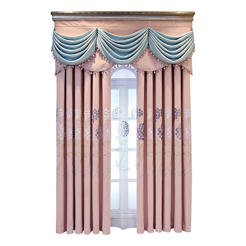 European Style Curtains for Living Room Bedroom Embroidered Modern Flower Embroidery Curtains Finished Product Customization
European Style Curtains for Living Room Bedroom Embroidered Modern Flower Embroidery Curtains Finished Product Customization