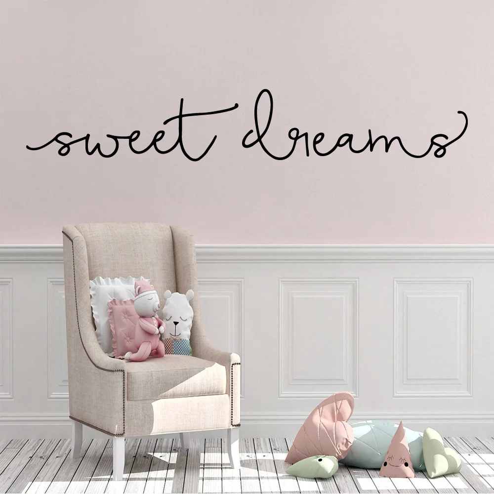 Creative Wall Stickers Sweet Dreams Text Baby Vinyl Decals For Boys Room Vinyl Sticker Decor Wall DecalS Poster Mural
Creative Wall Stickers Sweet Dreams Text Baby Vinyl Decals For Boys Room Vinyl Sticker Decor Wall DecalS Poster Mural