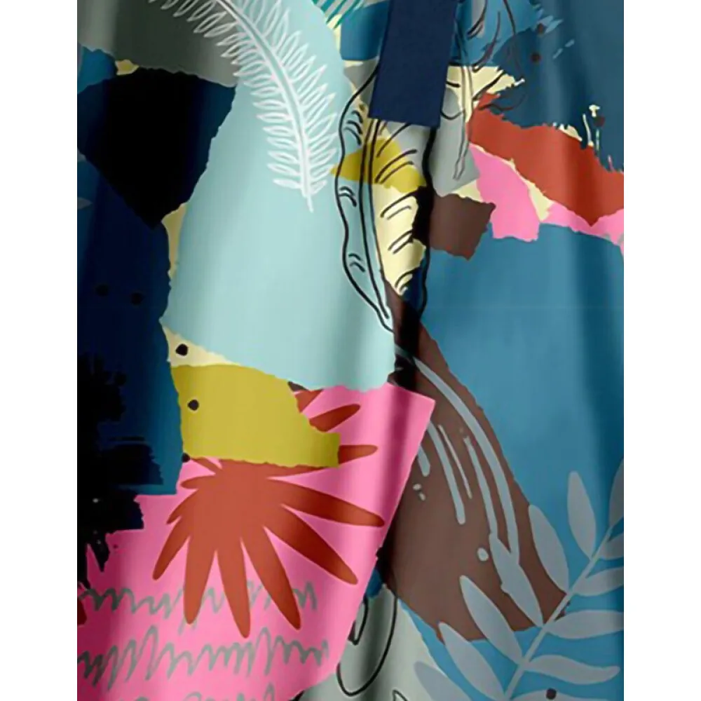 New dress women's wear summer 2021 new medium length Chiffon printed short sleeve skirt children's casual loose picture color l
New dress women's wear summer 2021 new medium length Chiffon printed short sleeve skirt children's casual loose picture color l