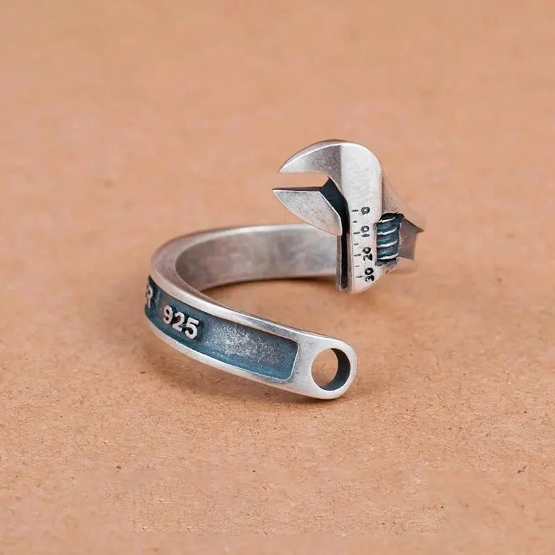 Personality Creative Design Wrench Shape Ring for Men Open Ring Punk Hip Hop Jewelry Gift
Personality Creative Design Wrench Shape Ring for Men Open Ring Punk Hip Hop Jewelry Gift