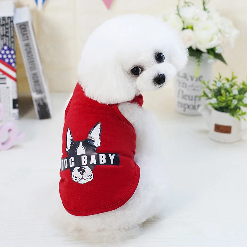 Summer Dog Clothes Breathable Cotton Small Pet Chihuahua Cats T-shirt Cartoon Bulldog Printed Pattern Puppy Dog Vest
Summer Dog Clothes Breathable Cotton Small Pet Chihuahua Cats T-shirt Cartoon Bulldog Printed Pattern Puppy Dog Vest