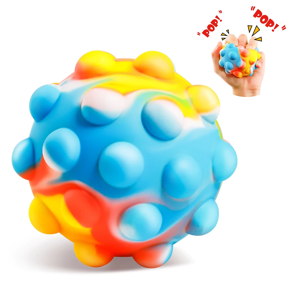 1Pcs Pop Stress Balls Fidget Toys Squeezing Bubble Push Pop Balls Sensory Toys Stress Anxiety Relief Squeeze Toys for Kids Tee
1Pcs Pop Stress Balls Fidget Toys Squeezing Bubble Push Pop Balls Sensory Toys Stress Anxiety Relief Squeeze Toys for Kids Tee