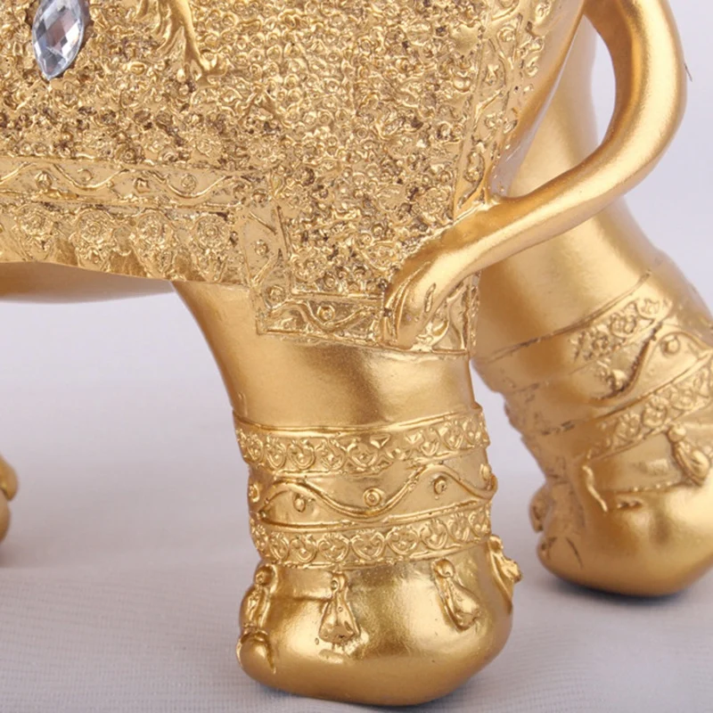 2Pcs/Set Golden Polyresin Ornate Elephant Statue Lucky Figurine Sculptures Ornaments for Home Office Decor Crafts Gift
2Pcs/Set Golden Polyresin Ornate Elephant Statue Lucky Figurine Sculptures Ornaments for Home Office Decor Crafts Gift