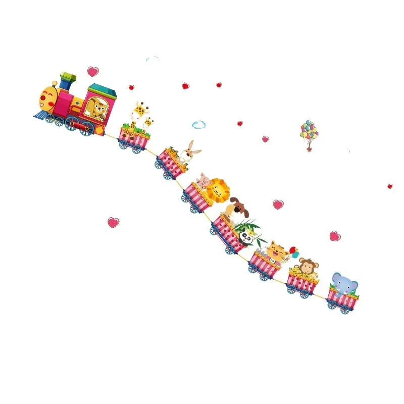 Boutique Cartoon train kindergarten wall decoration wallpaper stickers baby bedroom children room wall stickers
Boutique Cartoon train kindergarten wall decoration wallpaper stickers baby bedroom children room wall stickers