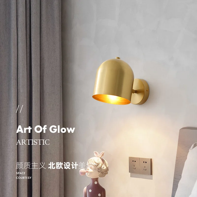 New luxury bedside wall lamp Nordic creative romantic warm bedroom bedside lamp simple modern living room aisle lamp 
New luxury bedside wall lamp Nordic creative romantic warm bedroom bedside lamp simple modern living room aisle lamp