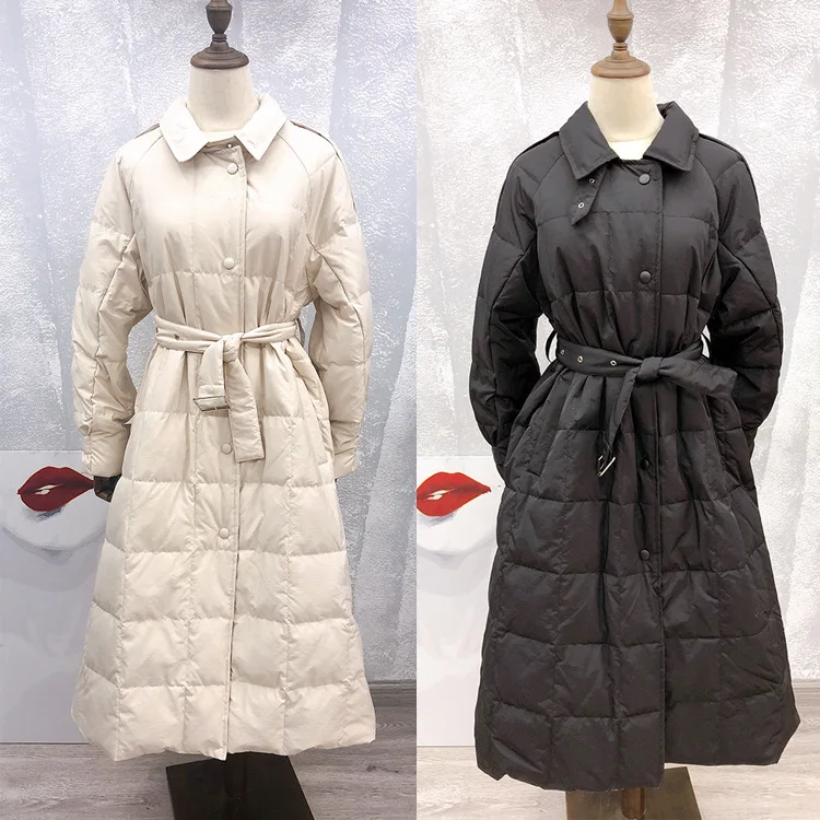 Quality Fashion Autumn Women Belt Winter Coat Casual Warm Thicken White Duck Down Jacket Female Long Outwear Plus Size
Quality Fashion Autumn Women Belt Winter Coat Casual Warm Thicken White Duck Down Jacket Female Long Outwear Plus Size