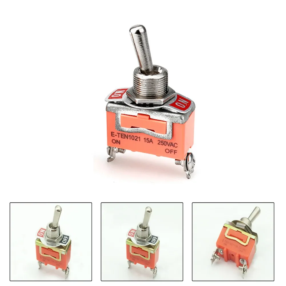 Heavy Duty ON And OFF 2 PINS SPST 15A Up To 250V AC Latching Panel Mount Switch Rocker Arm Toggle Switch 2 Feet 2 Gears
Heavy Duty ON And OFF 2 PINS SPST 15A Up To 250V AC Latching Panel Mount Switch Rocker Arm Toggle Switch 2 Feet 2 Gears