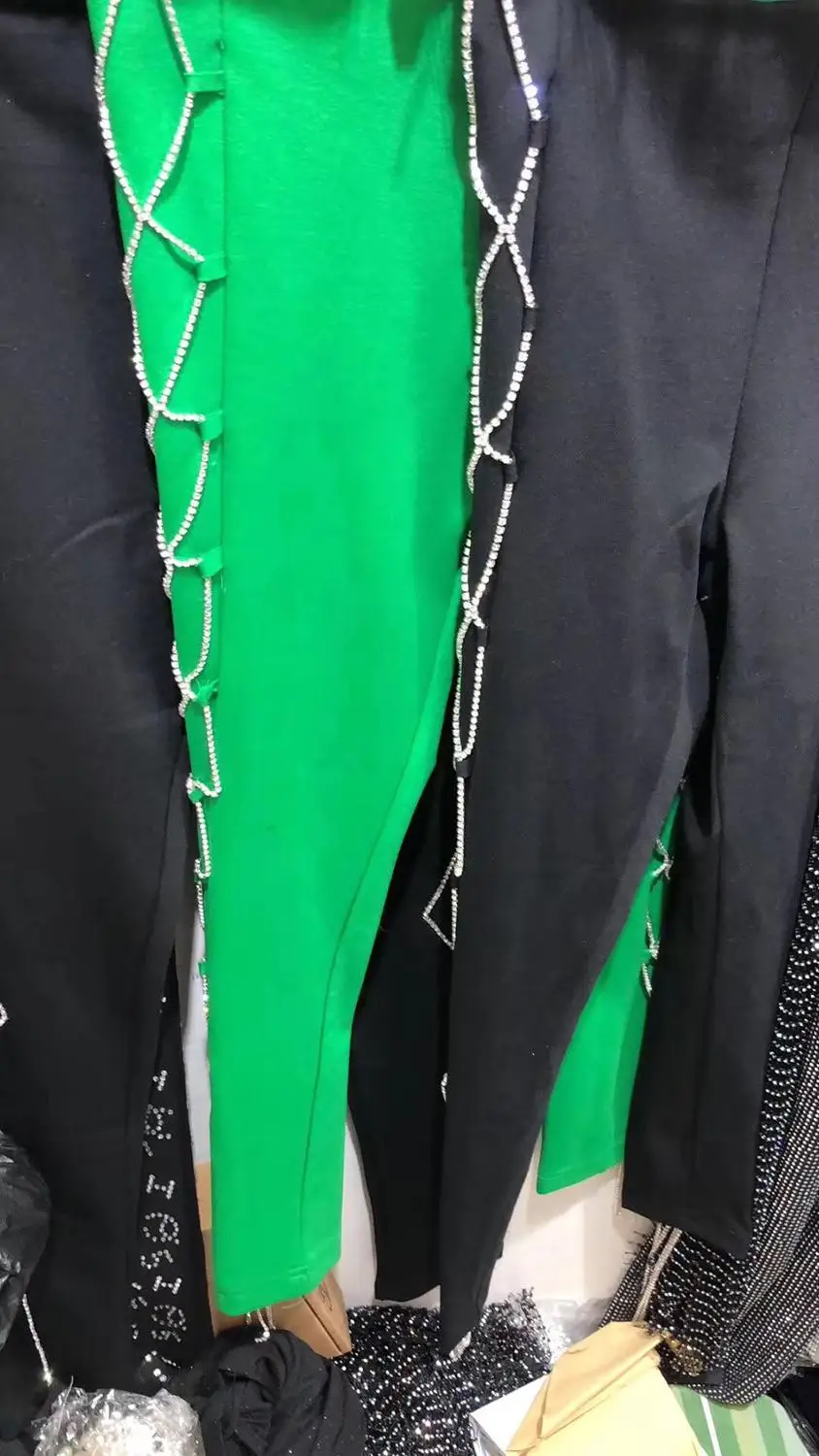 Fashion Women'S Solid Color Black Green Waist Pencil Pants Sexy Tight Tassel Nine Pants Trousers
Fashion Women'S Solid Color Black Green Waist Pencil Pants Sexy Tight Tassel Nine Pants Trousers