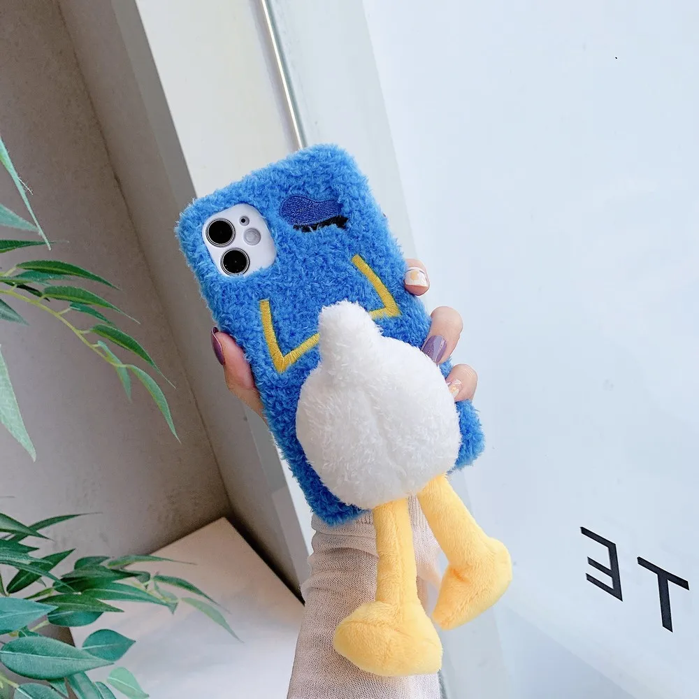Cute 3D Long Legs Duck Plush Warm fluffy Phone Case for iphone 12 Pro XS Max XR X 13 11 Pro Max SE 6 6S 7 8 Plus Furry Fur Cover
Cute 3D Long Legs Duck Plush Warm fluffy Phone Case for iphone 12 Pro XS Max XR X 13 11 Pro Max SE 6 6S 7 8 Plus Furry Fur Cover