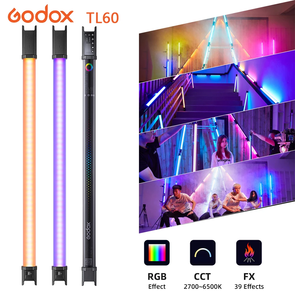 Godox TL60 RGB трубка светильник цветной ручной цветовой температуры 2700K ~ 6500K Поддержка удаленного приложения для прямой трансляции Tiktok Youtube фото...
Godox TL60 RGB трубка светильник цветной ручной цветовой температуры 2700K ~ 6500K Поддержка удаленного приложения для прямой трансляции Tiktok Youtube фото...