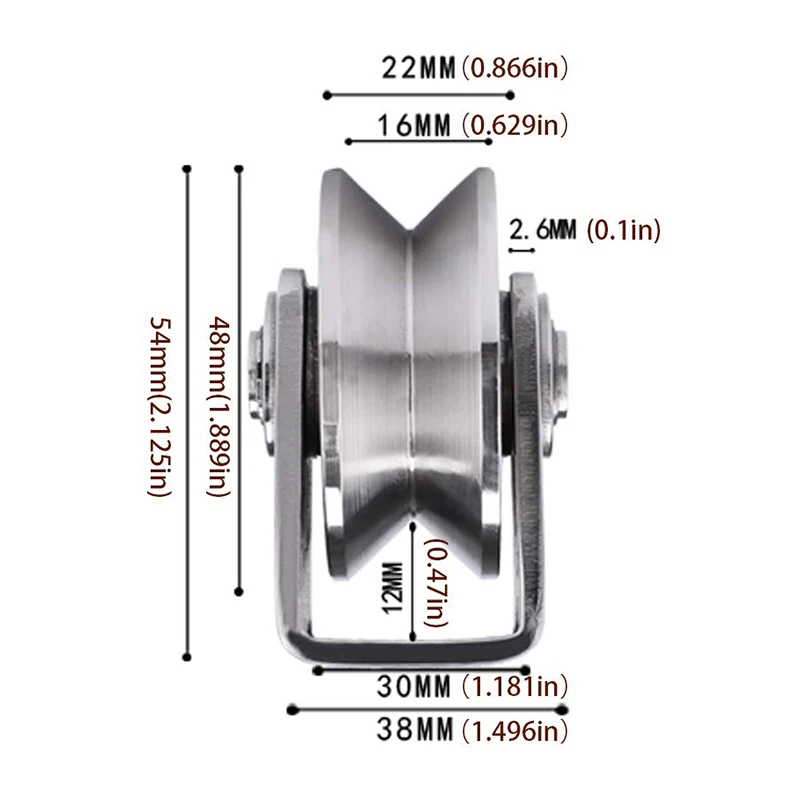 2 Inch V Type Pulley Roller 304 Stainless Steel Sliding Gate Roller Wheel Bearing for Material Handling and Moving
2 Inch V Type Pulley Roller 304 Stainless Steel Sliding Gate Roller Wheel Bearing for Material Handling and Moving