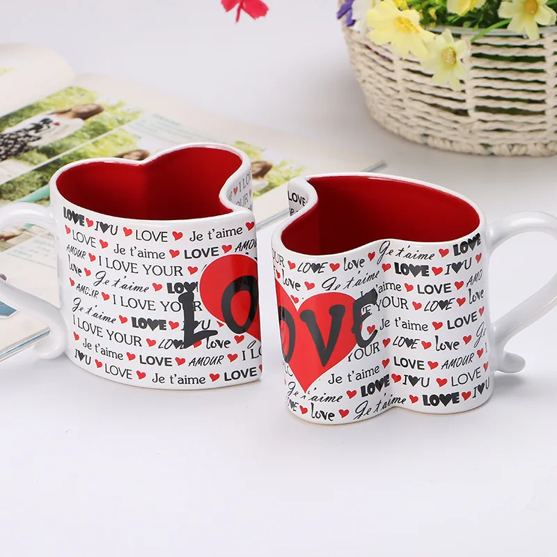 Ceramic Pair Cup Creative Heart Lover Water Cup Gift Boxed Mark Cup Coffee Mug Personality Trend Valentine's Day Gifts for Lover
Ceramic Pair Cup Creative Heart Lover Water Cup Gift Boxed Mark Cup Coffee Mug Personality Trend Valentine's Day Gifts for Lover