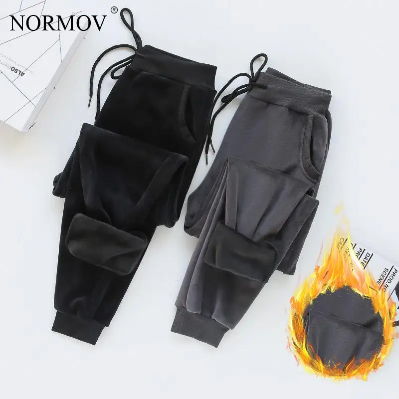 NORMOV Woman Thicken Pants Warm Winter Lambskin Cashmere Pants Women Casual Solid Color Lined Fleece Loose Trousers
NORMOV Woman Thicken Pants Warm Winter Lambskin Cashmere Pants Women Casual Solid Color Lined Fleece Loose Trousers