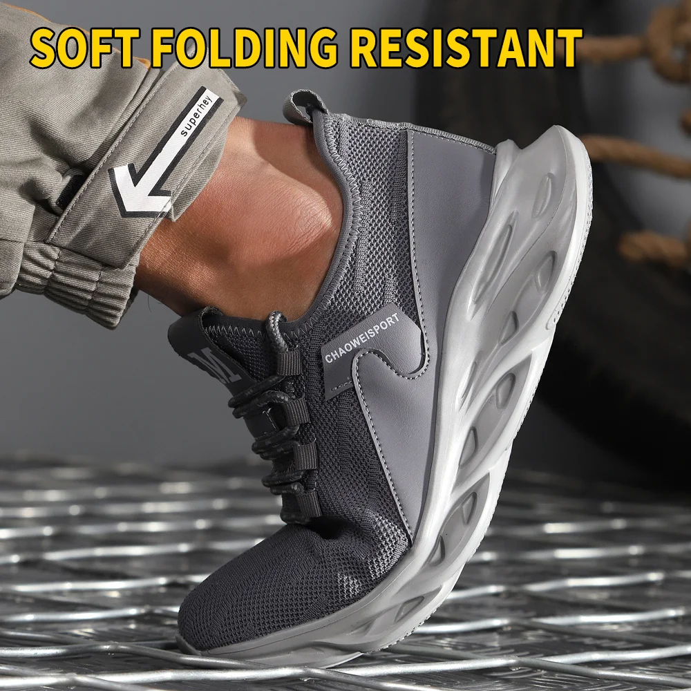 Steel toe cap Antismash Antipuncture Antislip protective breathable light soft security sneaker Men work safety shoe hiking boot
Steel toe cap Antismash Antipuncture Antislip protective breathable light soft security sneaker Men work safety shoe hiking boot