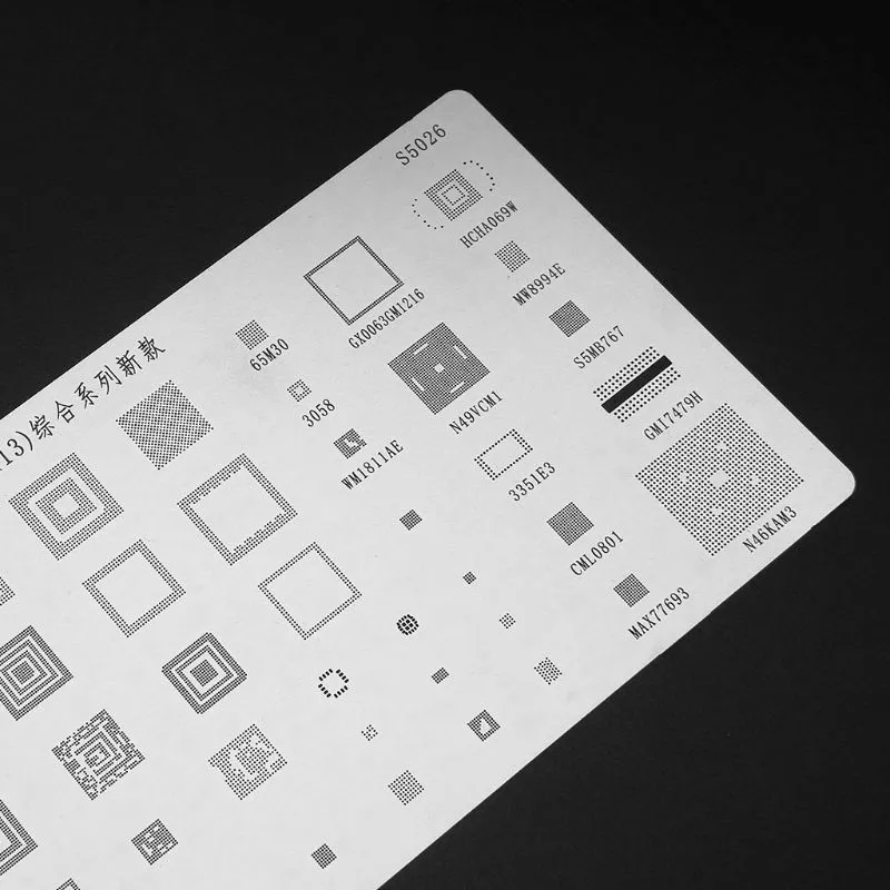 Reballing BGA Stencils Tin Plate For MTK Samsung HTC Huawei Android Chip IC