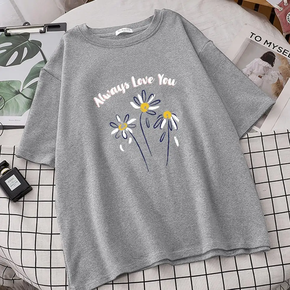 Daisy Always Love You Women Summer Ulzzang T Shirts Camisetas De Mujer Sleeve Tee Shirt Oversized Tshirts Tops Roupas Femininas
Daisy Always Love You Women Summer Ulzzang T Shirts Camisetas De Mujer Sleeve Tee Shirt Oversized Tshirts Tops Roupas Femininas