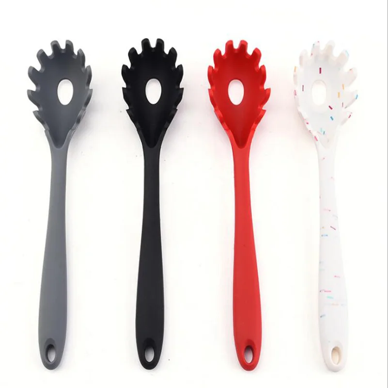 

Silicone Pasta Scoop Spaghetti Spoon Colander Heat-Resistant Noodles Drain Kitchen Tool Tableware Accessories