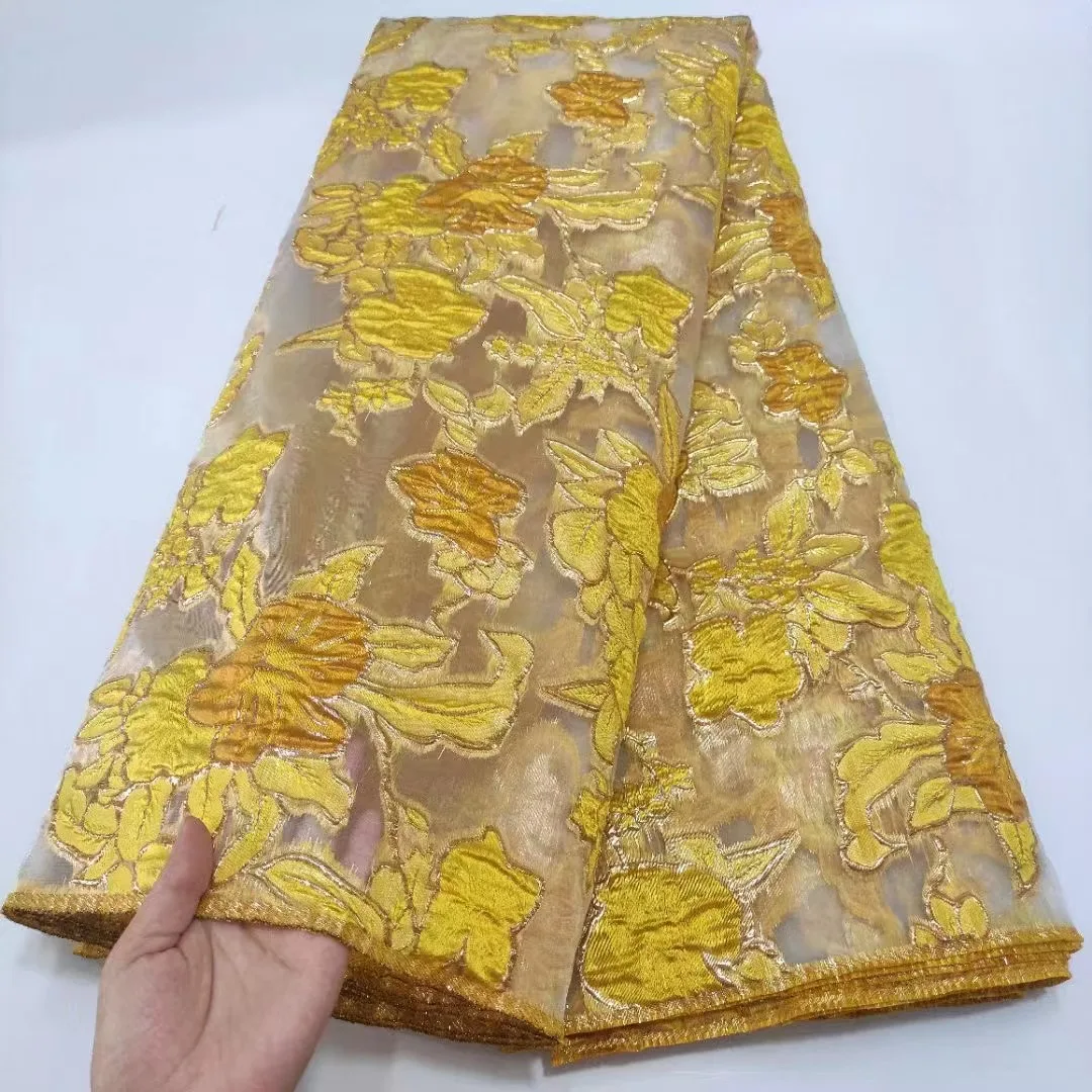 French Lace Jacquard Brocade Fabric High Quality Nigerian Embroidery Lace Fabric African Wedding Dress Lace Fabric 5 Yards
French Lace Jacquard Brocade Fabric High Quality Nigerian Embroidery Lace Fabric African Wedding Dress Lace Fabric 5 Yards
