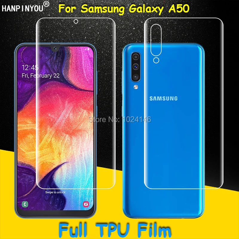 Переднее/заднее полное покрытие, Прозрачная мягкая защитная пленка из ТПУ для Samsung Galaxy A50 A505F 6,4 дюйма (не закаленное стекло) 
Переднее/заднее полное покрытие, Прозрачная мягкая защитная пленка из ТПУ для Samsung Galaxy A50 A505F 6,4 дюйма (не закаленное стекло)