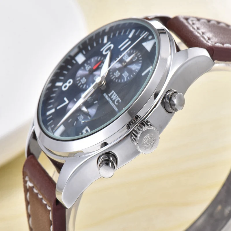 IWC- Luxury Men Business Quartz Watch Men's women Top Brand Wrist watch Chronograph Stop Watches Fashion 7554
IWC- Luxury Men Business Quartz Watch Men's women Top Brand Wrist watch Chronograph Stop Watches Fashion 7554