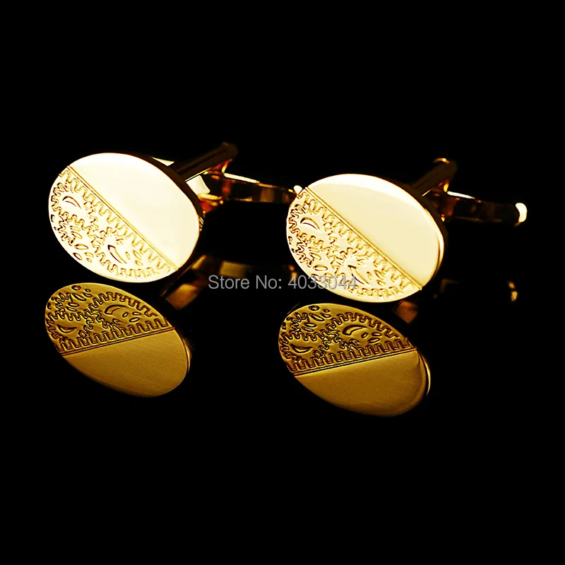 Men's Cufflinks Golden Suits Cuff Links For Formal Shirt Oval Design Man Accessories For Wedding Buttons OnlyArt Jewelry
Men's Cufflinks Golden Suits Cuff Links For Formal Shirt Oval Design Man Accessories For Wedding Buttons OnlyArt Jewelry
