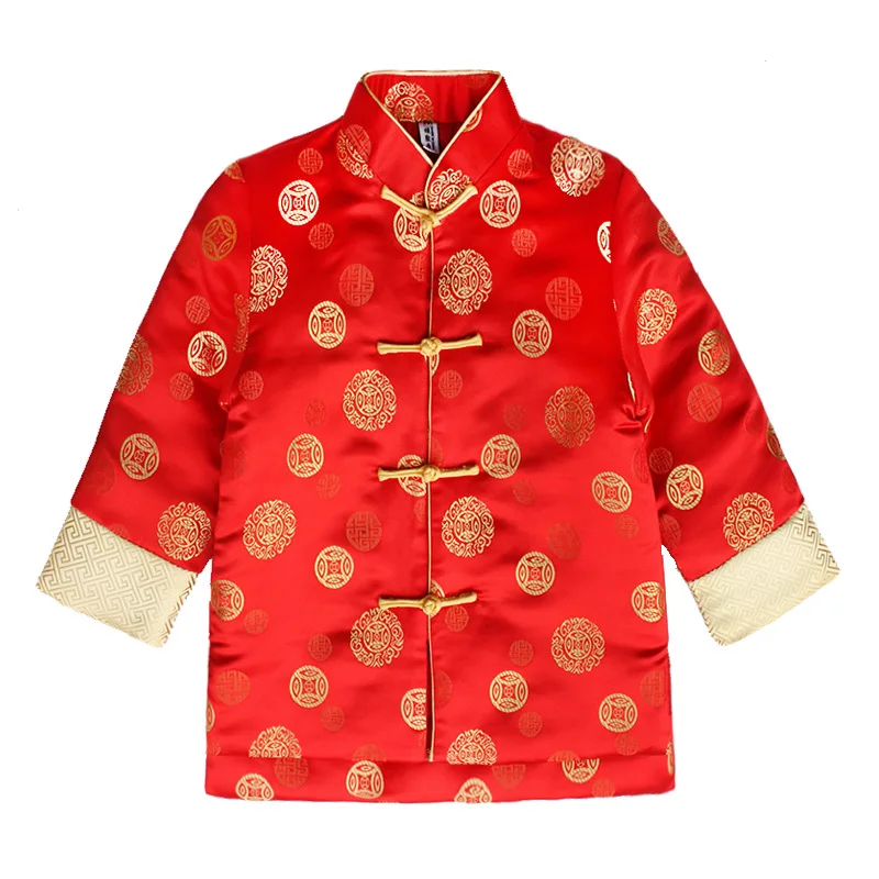 New Boys Hanfu Coat Chinese Style Boys Party Tang Suit Kids Chinese New Year Clothes Boys Traditional China Spring Coat
New Boys Hanfu Coat Chinese Style Boys Party Tang Suit Kids Chinese New Year Clothes Boys Traditional China Spring Coat