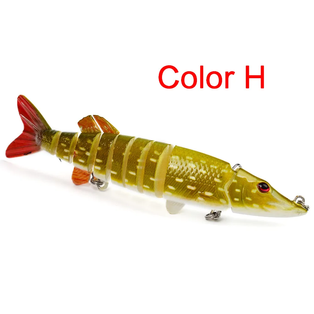 5 inch/ 12. 5cm 20g Alive Realistic Fishing Lure Multi Articulated 8-segement Pike Muskie Swimbait Crankbait Hard Fish Bait
5 inch/ 12. 5cm 20g Alive Realistic Fishing Lure Multi Articulated 8-segement Pike Muskie Swimbait Crankbait Hard Fish Bait