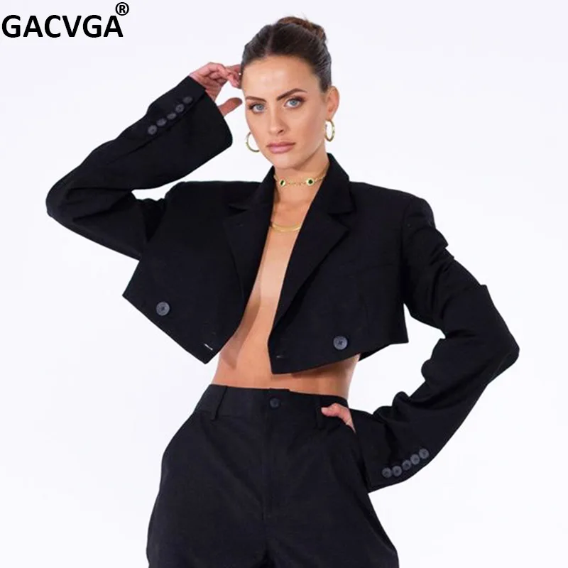 Женская двухслойная куртка GACVGA, винтажная Повседневная укороченная пиджак с длинным рукавом, верхняя одежда, осень 2022 
Женская двухслойная куртка GACVGA, винтажная Повседневная укороченная пиджак с длинным рукавом, верхняя одежда, осень 2022
