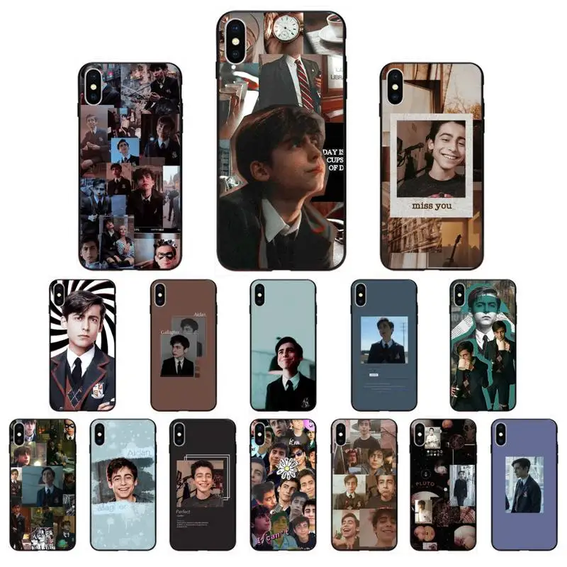 Силиконовый черный чехол для телефона Babaite Aidan Gallagher номер пять iphone 11 Pro Max X XS MAX 6 6s 7