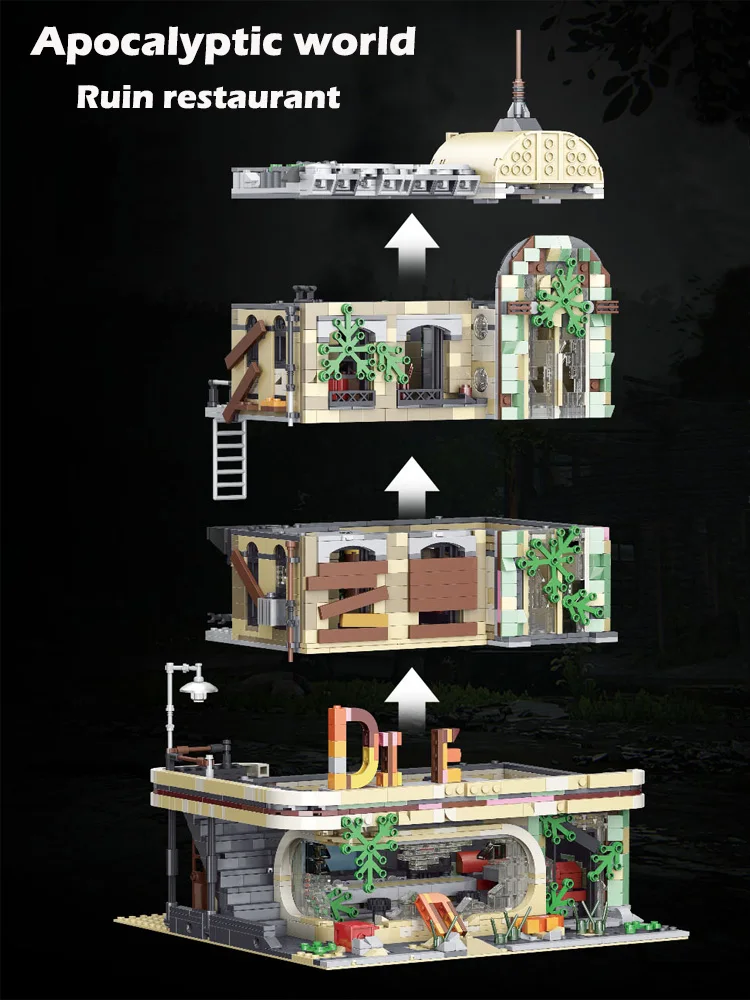 2392pcs Constructor Blocks Downtown Diner Apocalypse Version Model City Brick House Building Blocks MOC-40173 Creator Toy Gift
2392pcs Constructor Blocks Downtown Diner Apocalypse Version Model City Brick House Building Blocks MOC-40173 Creator Toy Gift