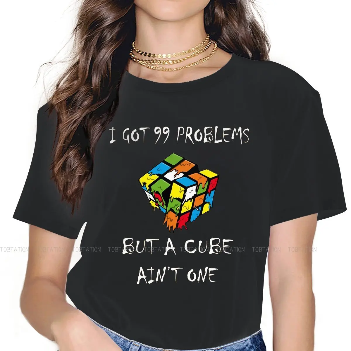 Cube 3D Puzzle Girls T Shirt I Got 99 Problems But Ain't One Female Tops Harajuku Funny Tees Ladies 5XL Oversized Tshirt
Cube 3D Puzzle Girls T Shirt I Got 99 Problems But Ain't One Female Tops Harajuku Funny Tees Ladies 5XL Oversized Tshirt