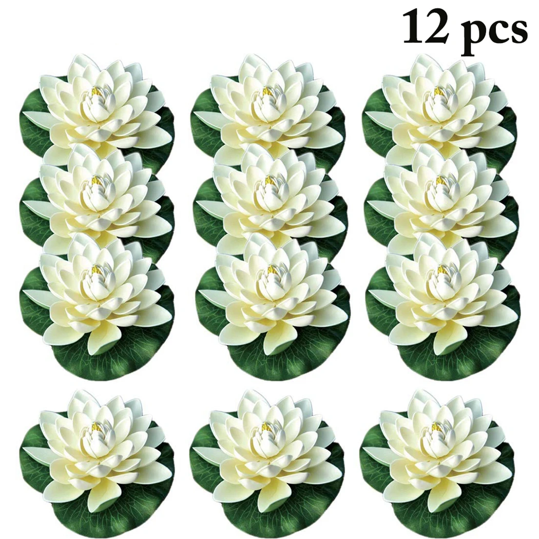 12pcs 18cm Floating Lotus Artificial Flower Wedding Home Party Garden Pool Decorations DIY Water Lily Mariage Fake Plants
12pcs 18cm Floating Lotus Artificial Flower Wedding Home Party Garden Pool Decorations DIY Water Lily Mariage Fake Plants