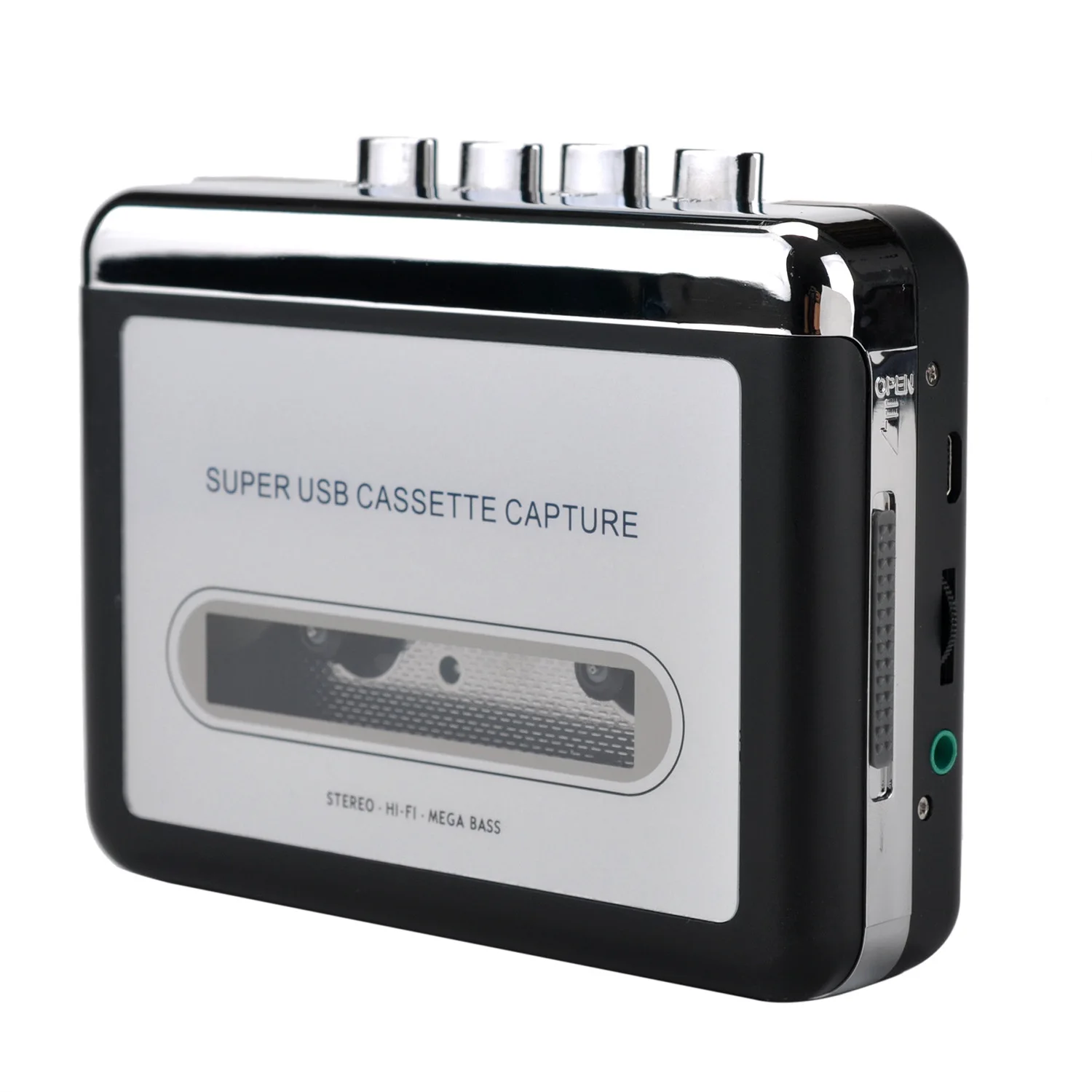 Cassette Capture Radio Player Cassette Tape to MP3 Converter Capture Audio Music Player Tape Cassette Recorder Via USB
Cassette Capture Radio Player Cassette Tape to MP3 Converter Capture Audio Music Player Tape Cassette Recorder Via USB