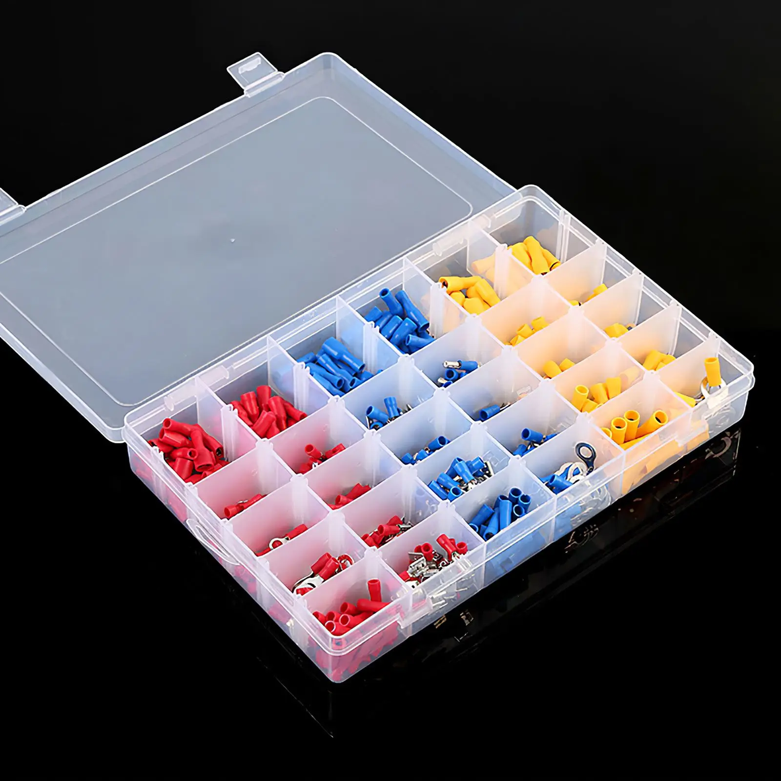 840pcs Insulated Cable Connector Electrical Wire Assorted Crimp Spade Butt Ring Fork Set Ring Lugs Rolled Terminals Kit
840pcs Insulated Cable Connector Electrical Wire Assorted Crimp Spade Butt Ring Fork Set Ring Lugs Rolled Terminals Kit