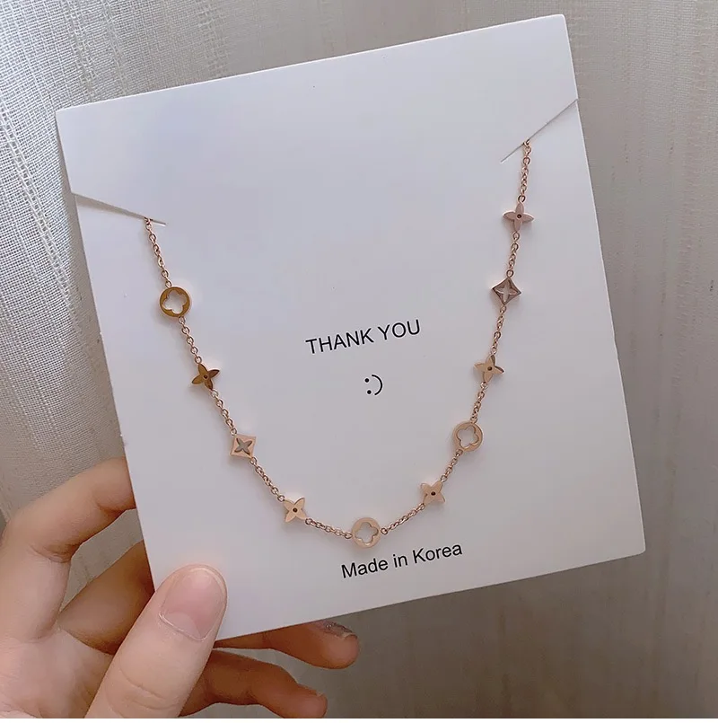 Titanium Steel Necklace Female Minority Design Sense of Light Luxury Fashion Clavicle Chain Simple Temperament Neck
Titanium Steel Necklace Female Minority Design Sense of Light Luxury Fashion Clavicle Chain Simple Temperament Neck