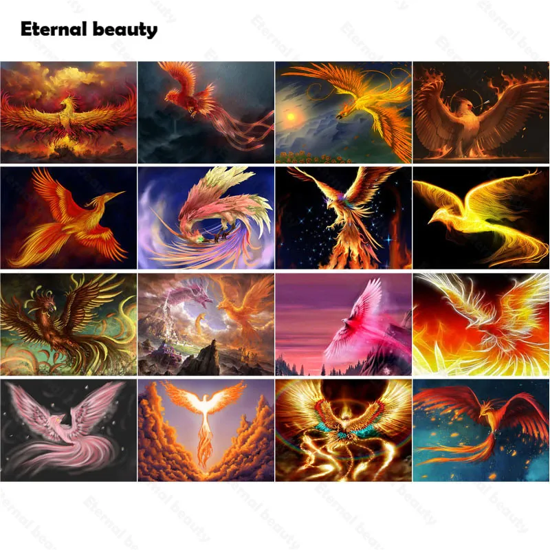 Diamond Painting Phoenix Animal Cross Stitch Kits Full Round Square Drill Diamond Embroidery Pictures of Rhinestones Handcrafts
Diamond Painting Phoenix Animal Cross Stitch Kits Full Round Square Drill Diamond Embroidery Pictures of Rhinestones Handcrafts