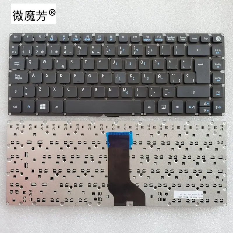 NEW SP keyboard for Acer Aspire E5-422 E5-432 E5-473 E5-473G E5-473T E5-473TG E5-422 E5-422G QWERTY Spanish Laptop keyboard
NEW SP keyboard for Acer Aspire E5-422 E5-432 E5-473 E5-473G E5-473T E5-473TG E5-422 E5-422G QWERTY Spanish Laptop keyboard